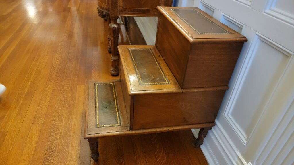 Side view of Victorian Commode